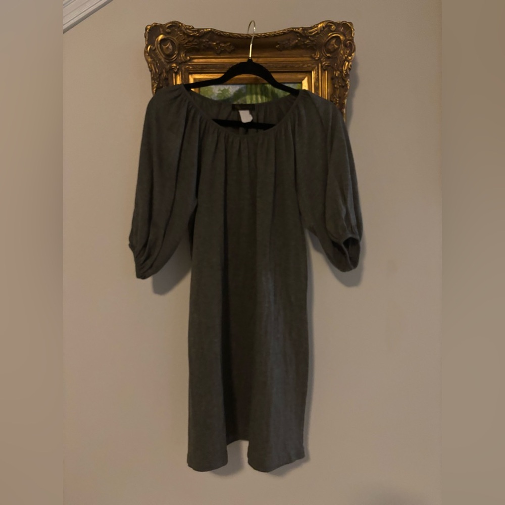 KLd Signature Green Long Sleeve Tshirt Dress